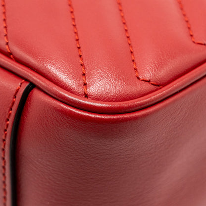 Gucci Small GG Marmont Bag Calfskin Red Brushed