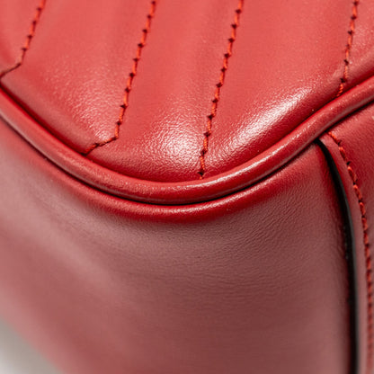 Gucci Small GG Marmont Bag Calfskin Red Brushed