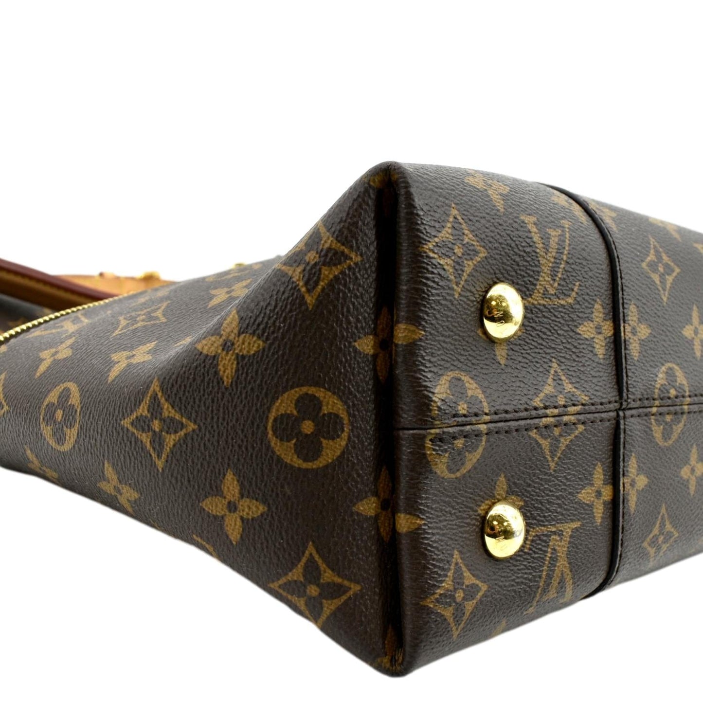 LOUIS VUITTON Melie Monogram Canvas Hobo Bag Brown