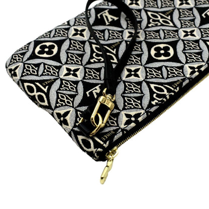 LOUIS VUITTON Since 1854 Neverfull MM Jacquard Shoulder Bag Grey