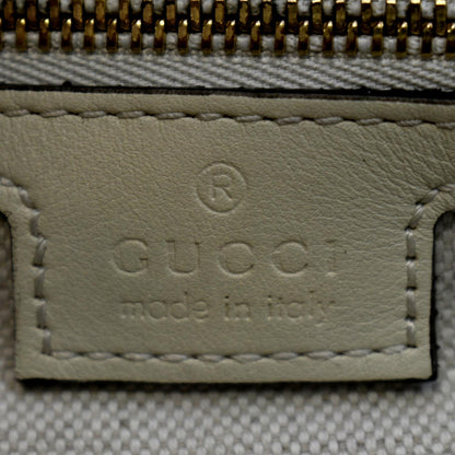 GUCCI Large Attache Leather Shoulder Bag Ivory 702823