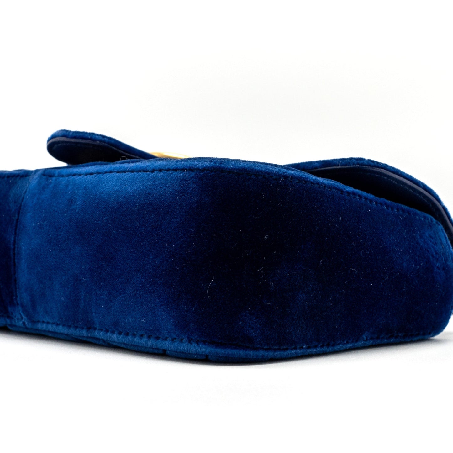 Gucci small GG Marmont bag Velvet blue