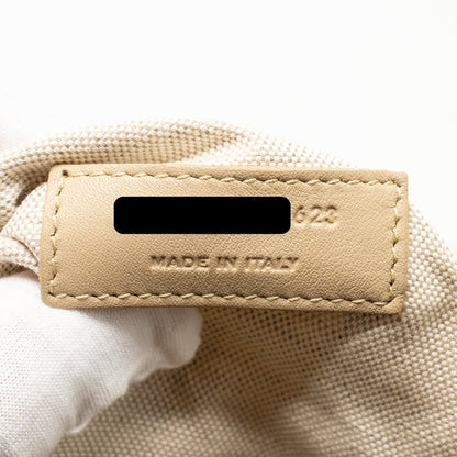 SAINT LAURENT/YSL ICARE Maxi Quilted Tote Bag Nubuck Suede Beige GHW