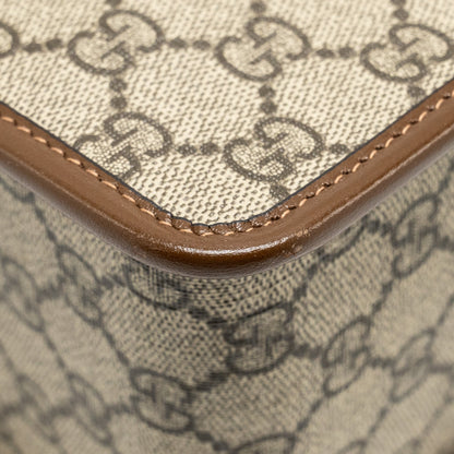 Gucci Top Handle Horsebit 1955 Bag GG Supreme Canvas