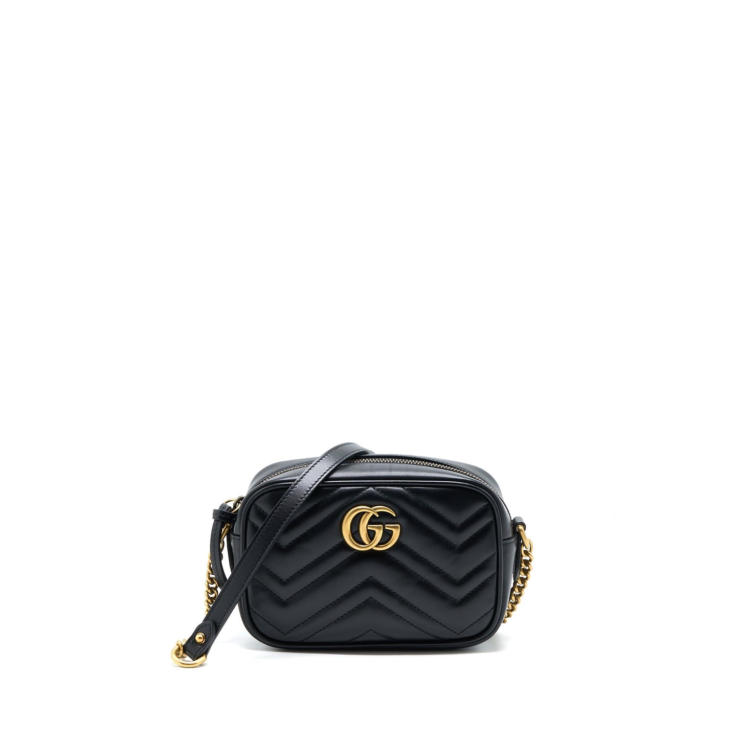 Gucci GG Mini Marmont Matelassé Bag Black