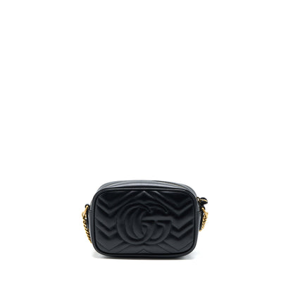 Gucci GG Mini Marmont Matelassé Bag Black