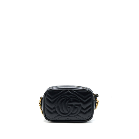 Gucci GG Mini Marmont Matelassé Bag Black