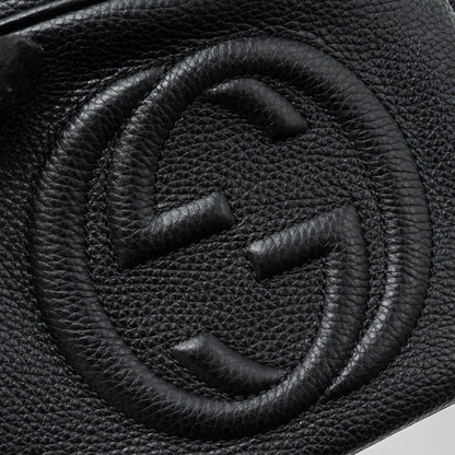 Gucci soho disco camera bag grained calfskin black