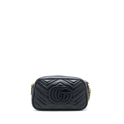 Gucci Small Marmont Matelasse Calfskin Black
