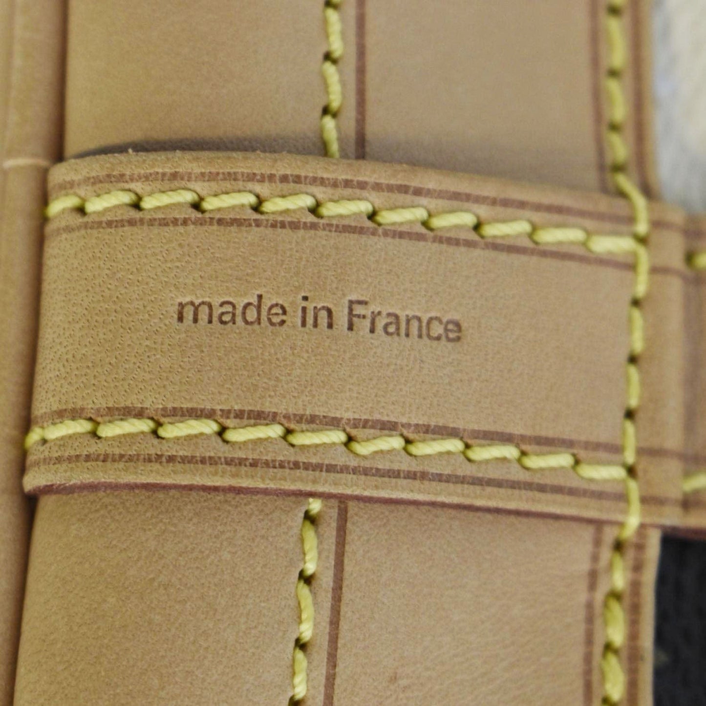 LOUIS VUITTON Noe Monogram Rayures Shoulder Bag Ivory
