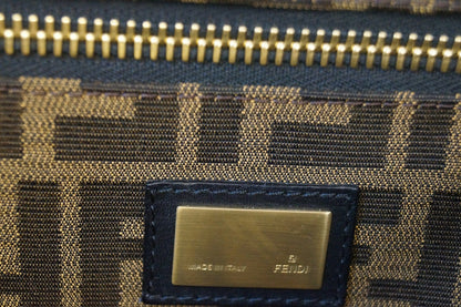 FENDI Brown Ombre Leather Peekaboo Large Satchel Bag