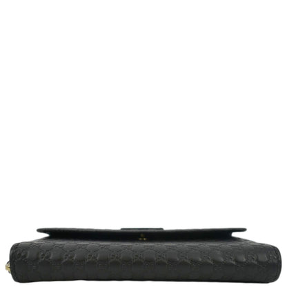 GUCCI Microguccissima Leather Wallet Black 449364
