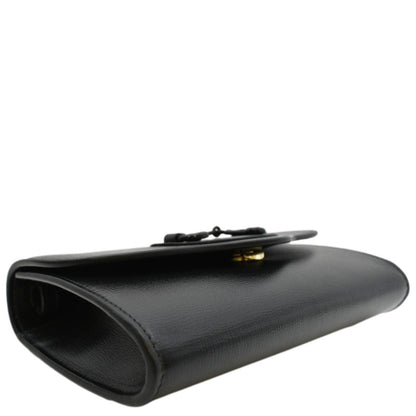 GUCCI Horsebit 1955 Mini Leather Crossbody Bag Black 724713