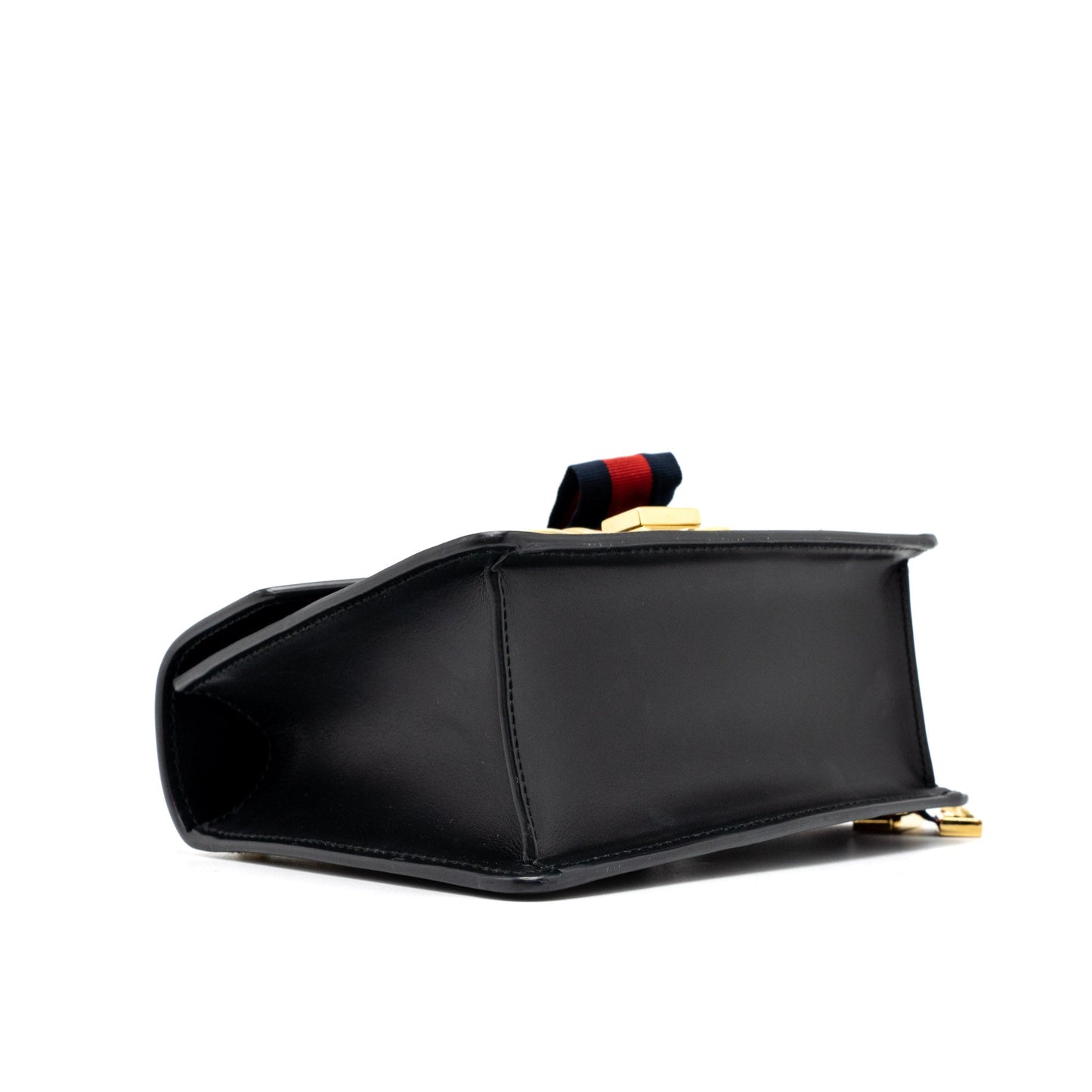 Gucci Mini Sylvie Chain Bag Calfskin Black