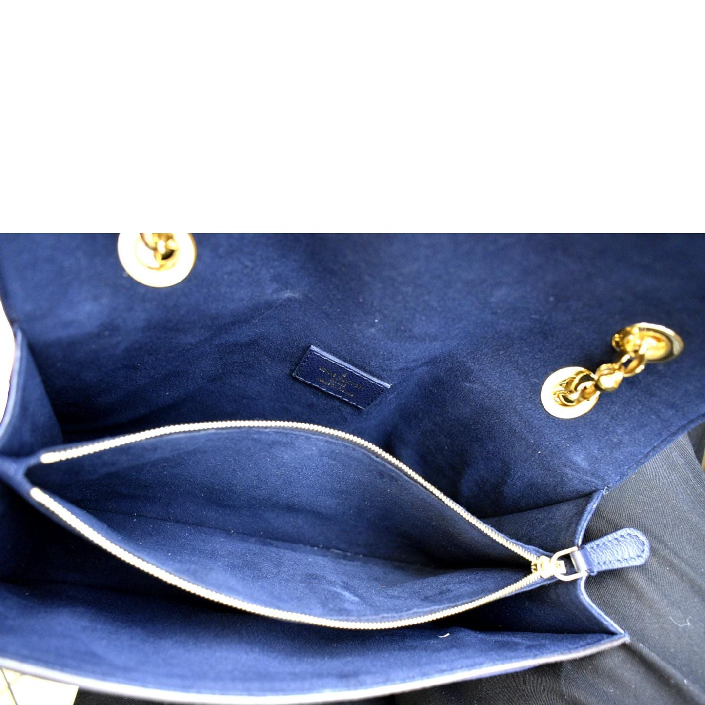 LOUIS VUITTON Victoire Monogram Canvas Crossbody Bag Navy Blue