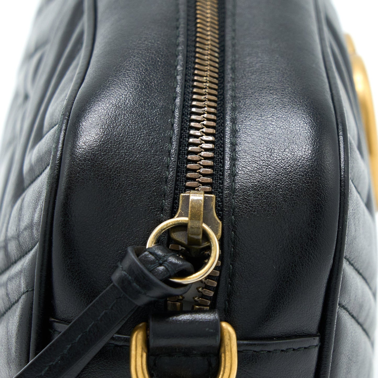 Gucci Small Marmont Matelasse Calfskin Black