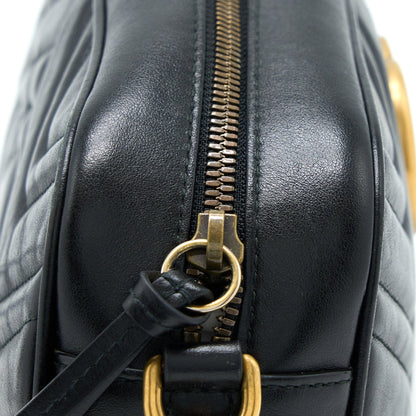 Gucci Small Marmont Matelasse Calfskin Black