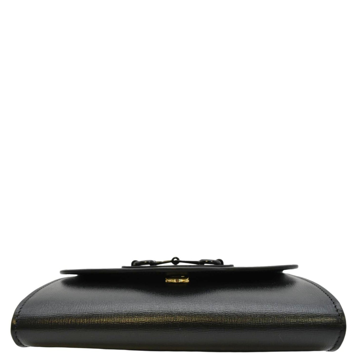 GUCCI Horsebit 1955 Mini Leather Crossbody Bag Black 724713
