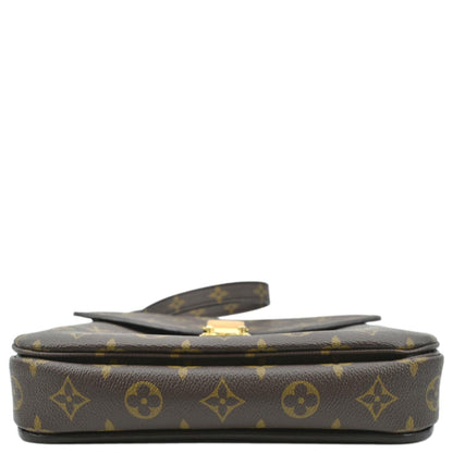 LOUIS VUITTON Metis Pochette Monogram Canvas Crossbody Bag Brown