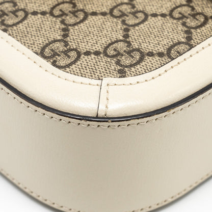 GUCCI Mini Hoursebit 1955 Bag GG Supreme Canvas/Leather