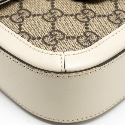 GUCCI Mini Hoursebit 1955 Bag GG Supreme Canvas/Leather