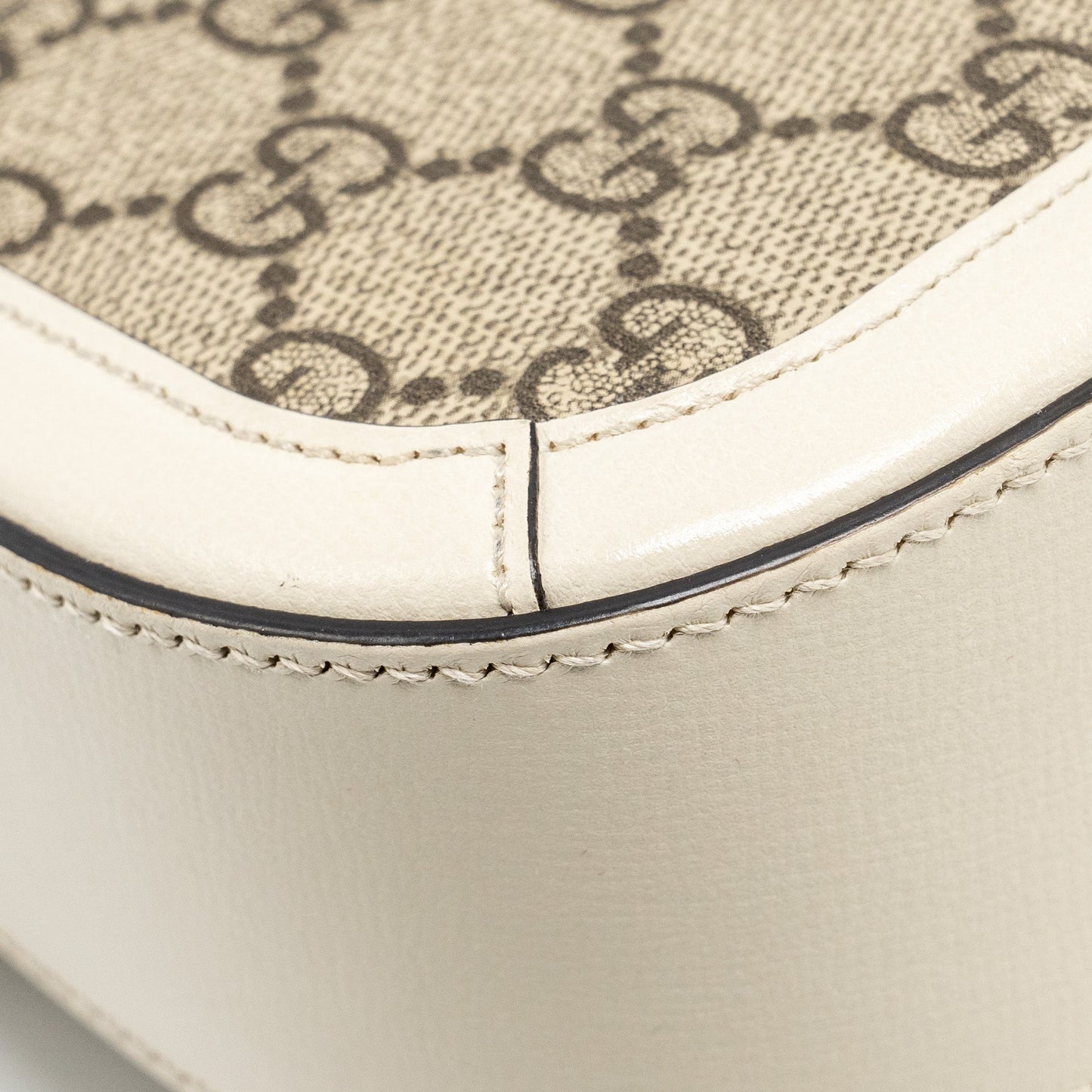 GUCCI Mini Hoursebit 1955 Bag GG Supreme Canvas/Leather