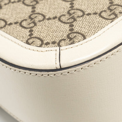 GUCCI Mini Hoursebit 1955 Bag GG Supreme Canvas/Leather