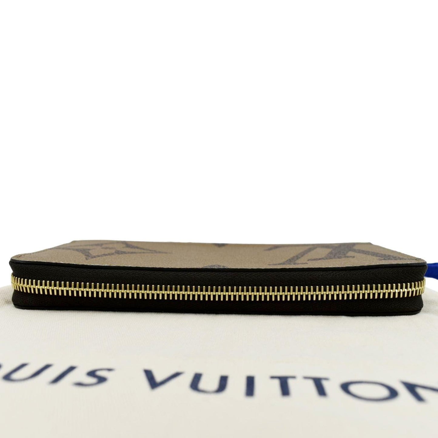 LOUIS VUITTON Giant Monogram Reverse Zippy Wallet Brown