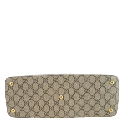 GUCCI GG Small Supreme Canvas Top Zip Crossbody Bag Pink 409534