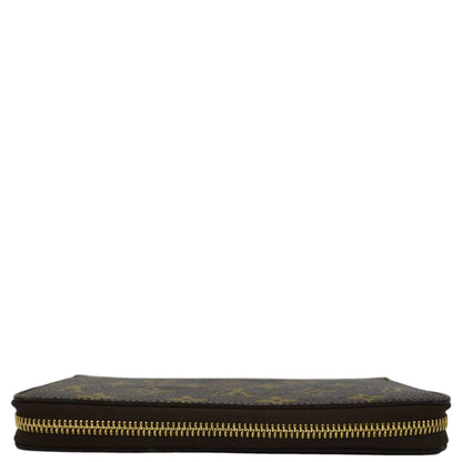 LOUIS VUITTON Monogram Canvas Zippy Wallet Brown