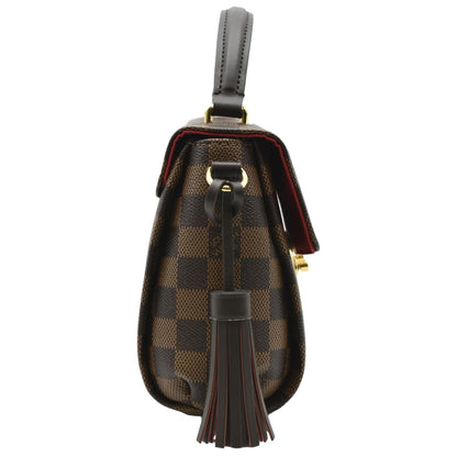 LOUIS VUITTON Croisette Damier Ebene Crossbody Bag Brown