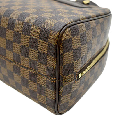 LOUIS VUITTON Nolita Damier Ebene Satchel Bag Brown