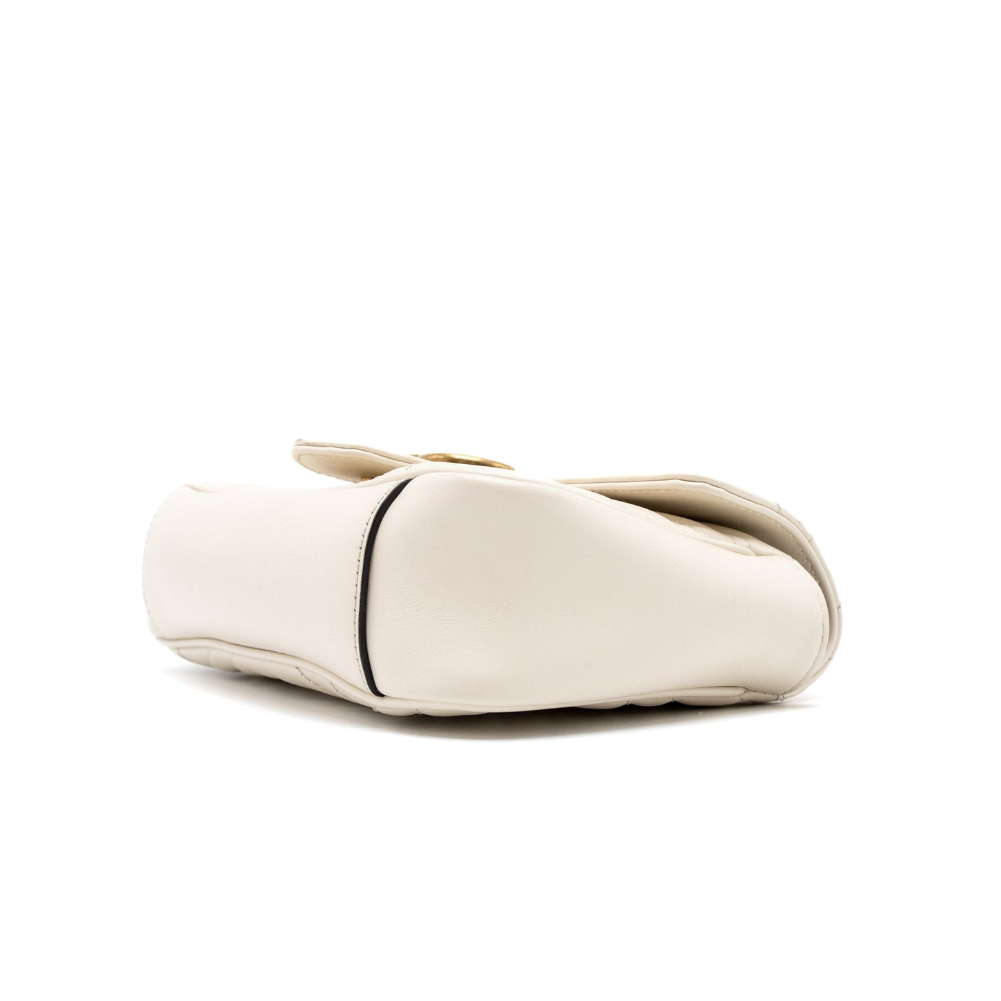 Gucci GG Marmont Mini Bag Matelassé Calfskin White Brushed