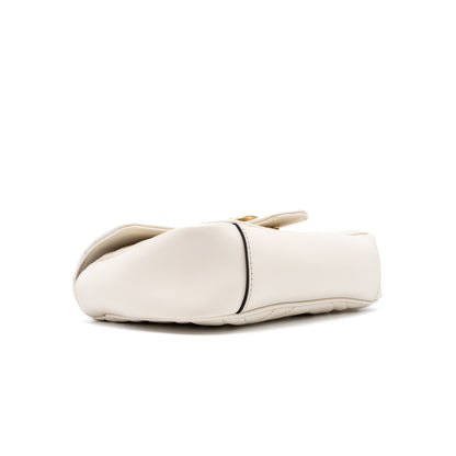 Gucci GG Marmont Mini Bag Matelassé Calfskin White Brushed
