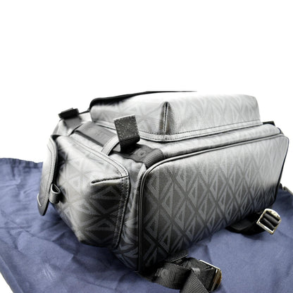 CHRISTIAN DIOR Hit The Road Diamond Canvas Backpack Black