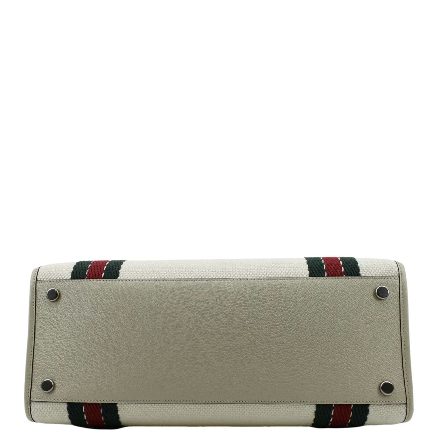 GUCCI GG Interlocking Canvas Web Shoulder Bag White 701733