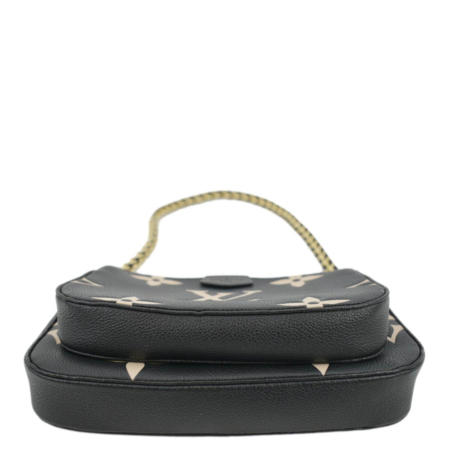 LOUIS VUITTON Multi Pochette Accessoires Bicolor Monogram Empreinte Crossbody Bag Black