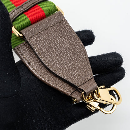 Gucci MINI JUMBO GG TOTE BAG CANVAS / LEATHER CAMEL / EBONY