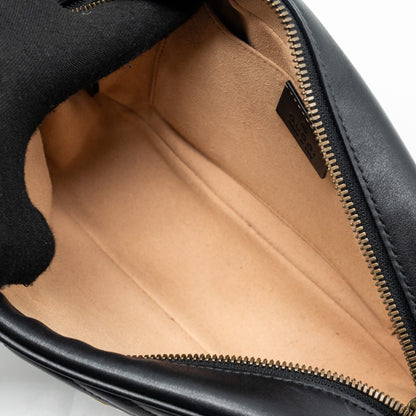 Gucci GG marmont matelasse camera shoulder bag leather black
