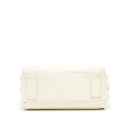 Saint Laurent (YSL) Sac De Jour Tote Bag Calfskin White SHW