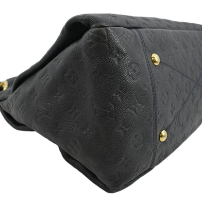 LOUIS VUITTON Artsy MM Empreinte Leather Hobo Bag Black