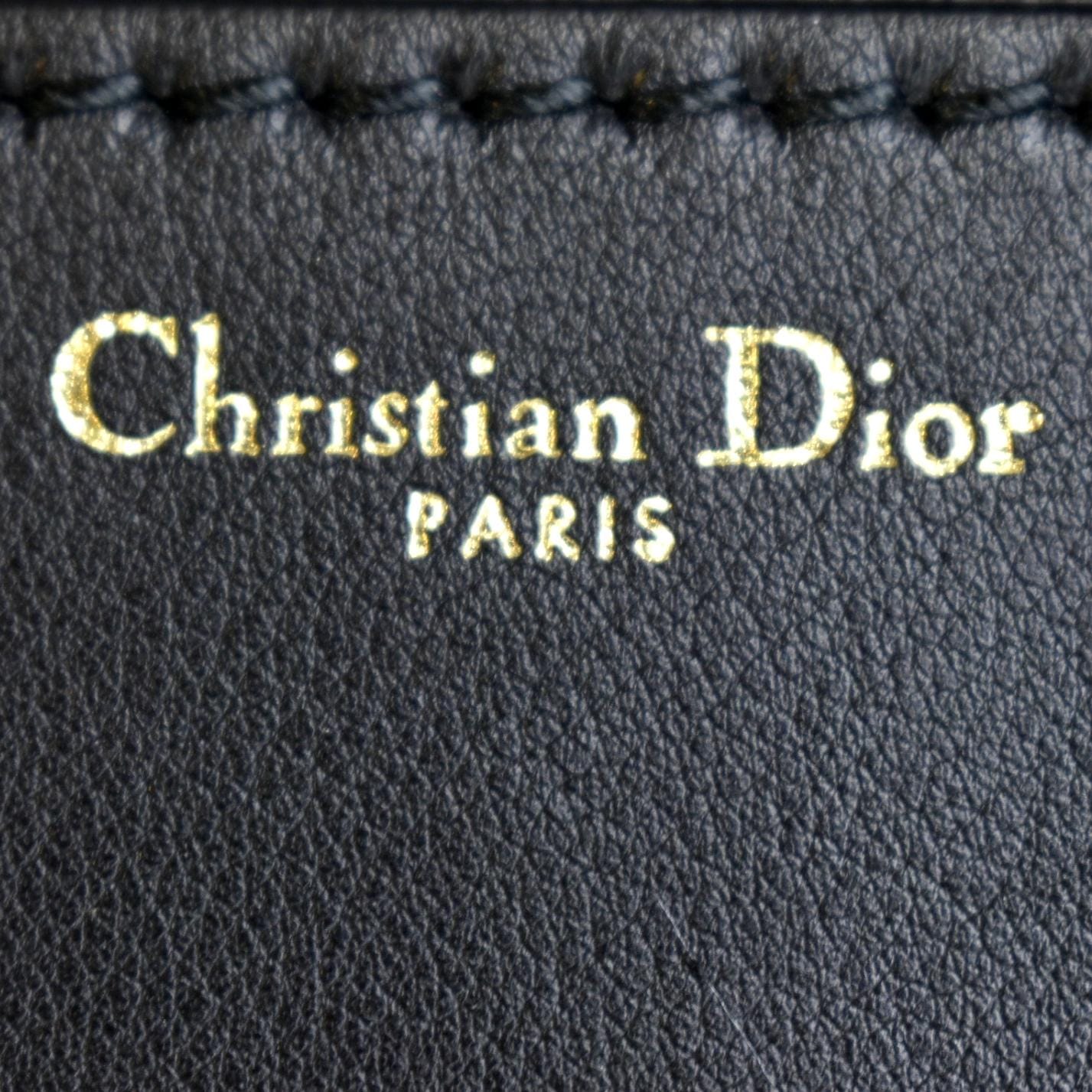 CHRISTIAN DIOR Dio(r)evolution Flap Calfskin Crossbody Bag Black