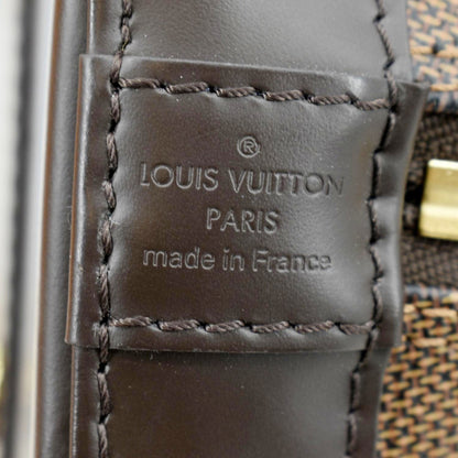 LOUIS VUITTON Alma BB Damier Ebene Satchel Crossbody Bag Brown