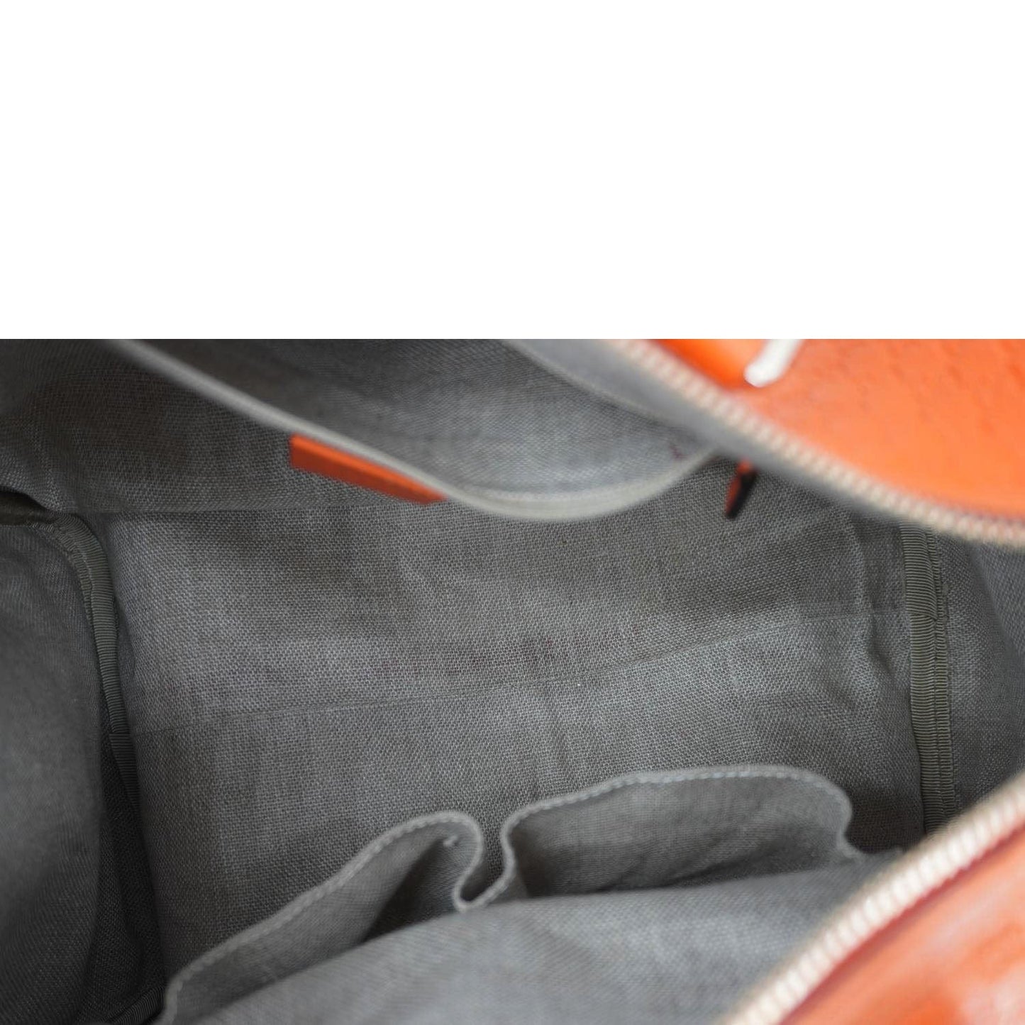 GUCCI GG Microguccissima Boston Travel Bag Orange 449646