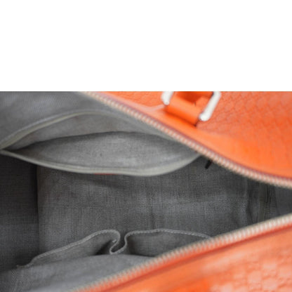 GUCCI GG Microguccissima Boston Travel Bag Orange 449646