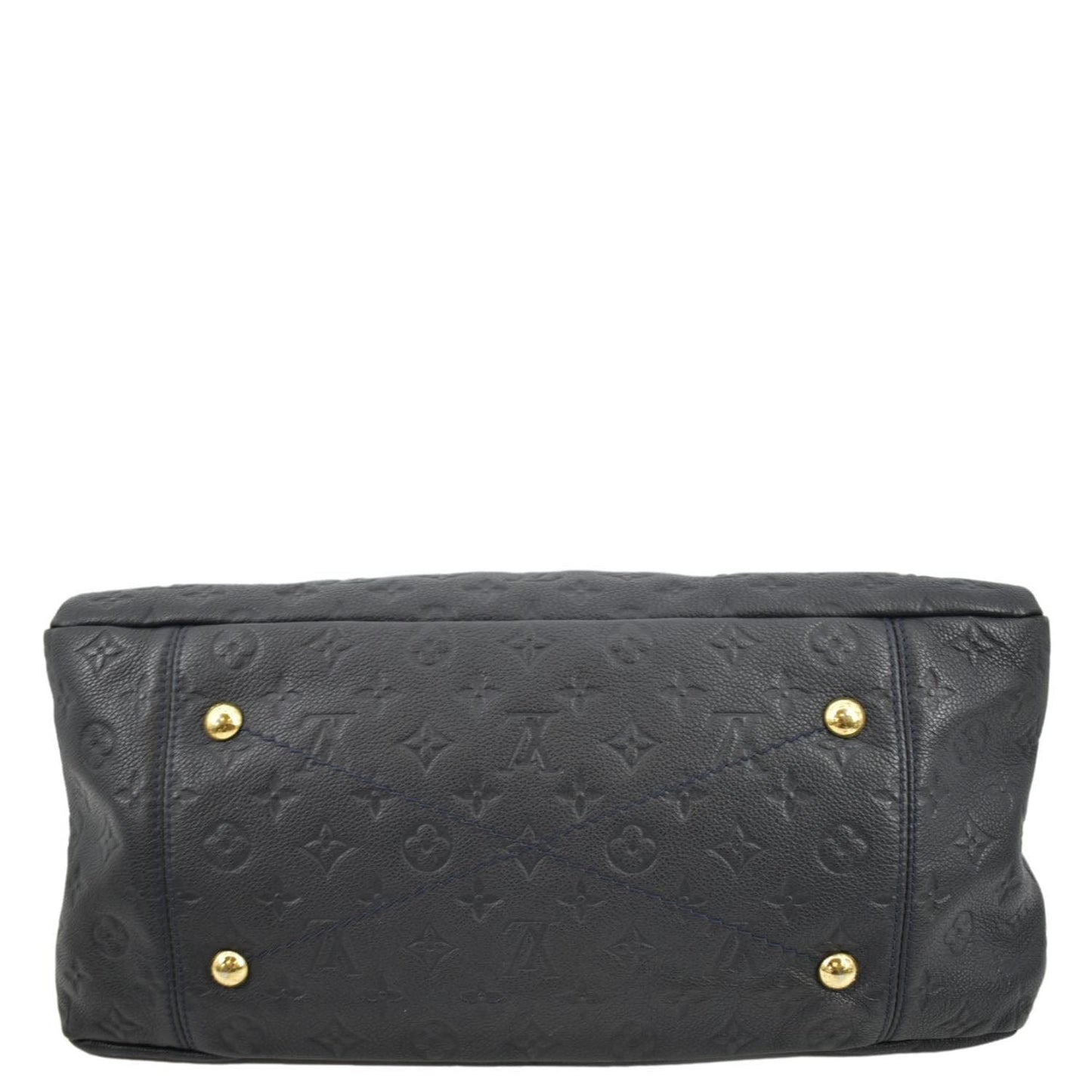 LOUIS VUITTON Artsy MM Empreinte Leather Hobo Bag Black