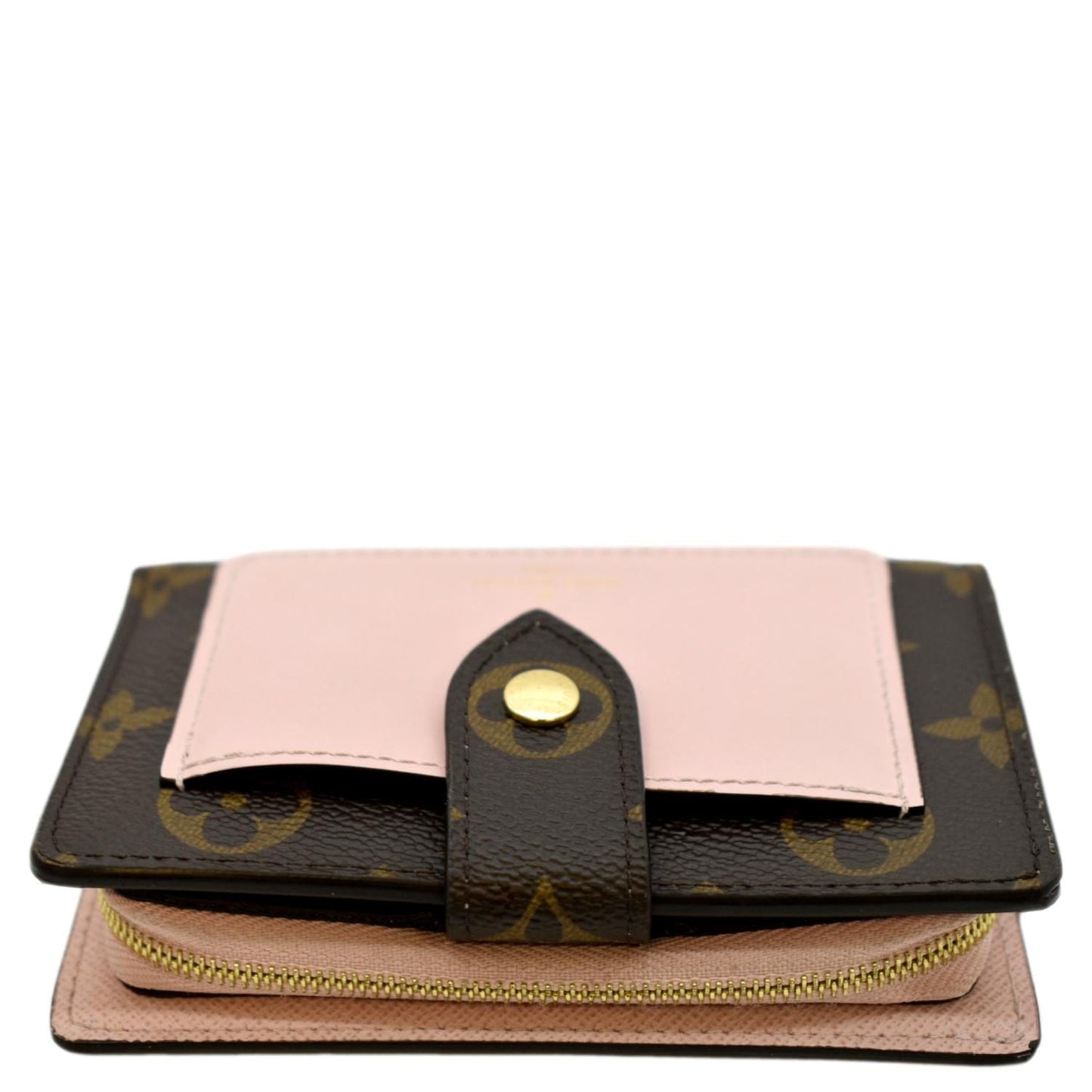 LOUIS VUITTON Juliette Monogram Canvas Wallet Rose pink