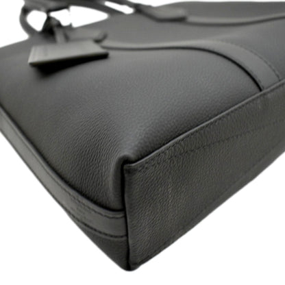 LOUIS VUITTON Takeoff Aerogram Grained Calf Leather Briefcase Black