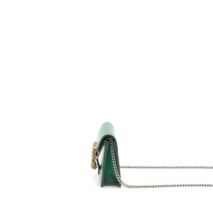 Gucci Dionysus Super Mini Bag Green Ruthenium Gold/Sliver Hardware