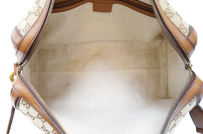 GUCCI Lady Web Original GG Canvas Boston Bag 381044
